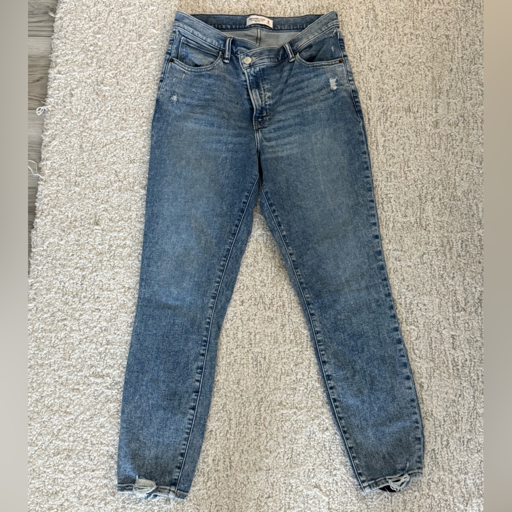 Abercrombie & Fitch Blue Straight Leg Jeans
